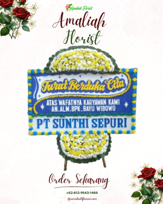 Papan Bunga Duka di Kebomas